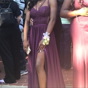 worn once beautifully made purple dress